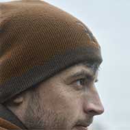 HRKILA Reversible Beanie Shadow brown/Rustique clay 2