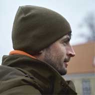 HRKILA Reversible Beanie Willow green/Orange 3
