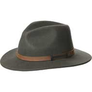 ALP JAGD Jagdhut mit Ledergarnitur oliv 1