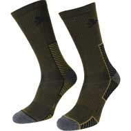 SEELAND Field Merino Socken 2er-Pack Pine Green/Military Olive