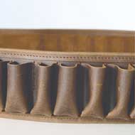 Leder-Patronengurt Cal. 16 dunkelbraun 2