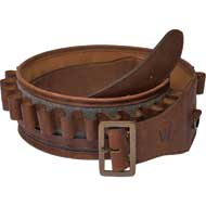 WAIDMANNS Leder Patroneng�rtel Braun/Grau
