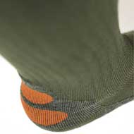 LENZ heat sock 4.1 toe cap grn/orange 1