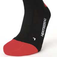 LENZ heat sock 4.1 toe cap schwarz/rot 1