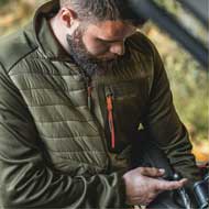 DEERHUNTER Chamois wattierte Jacke Forest Green 3