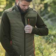 DEERHUNTER Chamois wattierte Weste Forest Green 3