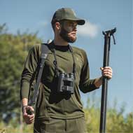 DEERHUNTER Chamois Langarm T-Shirt Forest Green 4