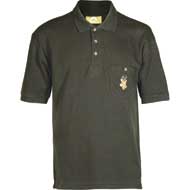  ALP JAGD Klassisches Jagd-Poloshirt dunkeloliv 