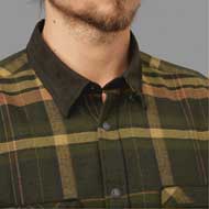 H�RKILA Pajala Hemd Green/Brown 2