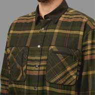 H�RKILA Pajala Hemd Green/Brown 3