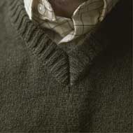 HRKILA Vincent Merino Pullover mit V-Ausschnitt Rosin 2