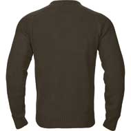 HRKILA Vincent Merino Pullover mit V-Ausschnitt Demitasse brown 1