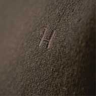 HRKILA Vincent Merino Pullover mit V-Ausschnitt Demitasse brown 4