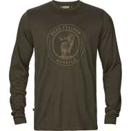 HRKILA Game Langarmshirt Willow green stag