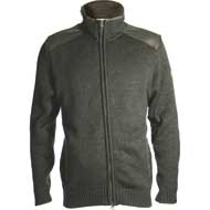 HUBERTUS Strickjacke mit OS 1200 Besatz oliv/braun