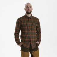DEERHUNTER Ethan Hemd Orange Check 2