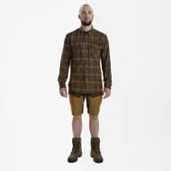 DEERHUNTER Ethan Hemd Orange Check 4