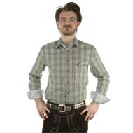 OS TRACHTEN Herrenhemd Langarm Slim Fit trachtengrün 2