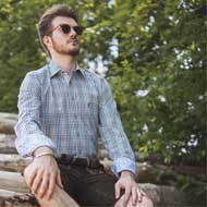 OS TRACHTEN Herrenhemd Langarm Slim Fit trachtengrün 4