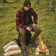 PINEWOOD Caribou Hunt Herren Hose Suede Brown/D. Olive 4