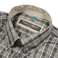 TOM COLLINS Herren Langarmhemd oliv 2