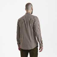 DEERHUNTER Jeff Langarm Hemd Brown check 3
