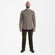DEERHUNTER Jeff Langarm Hemd Brown check 4