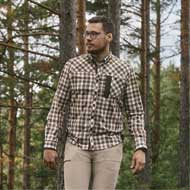 PINEWOOD Wolf Herren Hemd Offwhite/Brown 4