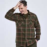 PINEWOOD Prestwick Exclusive Hemd Green/Burned Orange 2