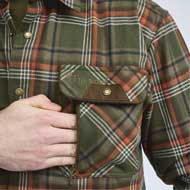 PINEWOOD Prestwick Exclusive Hemd Green/Burned Orange 4