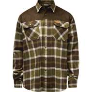 PINEWOOD Douglas Hemd Olive Green/Creme White