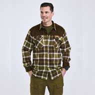 PINEWOOD Douglas Hemd Olive Green/Creme White 2