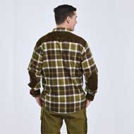 PINEWOOD Douglas Hemd Olive Green/Creme White 3