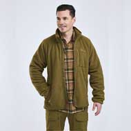 PINEWOOD Forest Pile Fleece Jacke Herren Olive Green 2