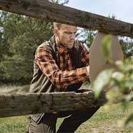 H�RKILA Scandinavian Hemd Mandarin check 4