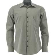 OS TRACHTEN Herrenhemd Slim Fit khaki/schlamm