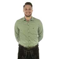 OS TRACHTEN Herrenhemd Slim Fit khaki/schlamm 3