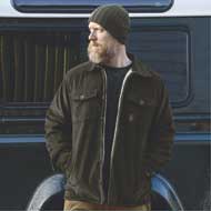 DEERHUNTER Sherpa gef�tterte Cordjacke Timber 4