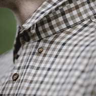 H�RKILA Milford Hemd Blue/Beige check 2