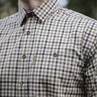 H�RKILA Milford Hemd Blue/Beige check 3