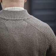 H�RKILA Vincent Merino-Pullover mit halbem RV Dark sand 3
