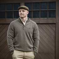 H�RKILA Vincent Merino-Pullover mit halbem RV Dark sand 4