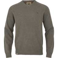 H�RKILA Vincent Merino Pullover mit V-Ausschnitt Dark sand