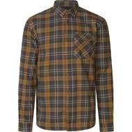 SEELAND Glen Flanellhemd Dark Brown/Camel Check