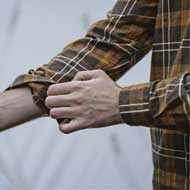 SEELAND Glen Flanellhemd Dark Brown/Camel Check 3