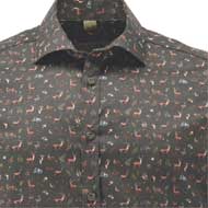 TOM COLLINS Herren Langarmhemd Slim Fit oliv 2