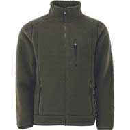 TOM COLLINS Herren Teddyfleece-Jacke oliv