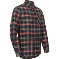 BLASER Flanellhemd Martin Herren dunkel oliv/rot kariert 3