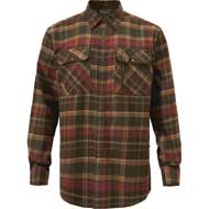 PINEWOOD Prestwick Exklusiv Hemd Herren D.Green/Terracotta