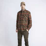 PINEWOOD Prestwick Exklusiv Hemd Herren D.Green/Terracotta 2